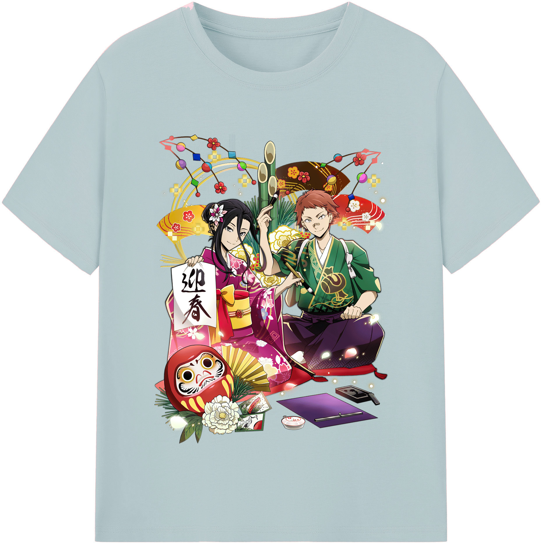 （画像用） 文豪ストレイドッグス Bungo Stray Dogs 綿100％半袖Tシャツ（フロントプリント）